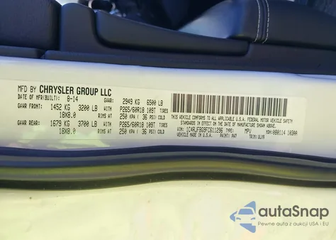 2015 Jeep Grand Cherokee Limited из США, поврежденный, VIN 1C4RJFBG9FC611296